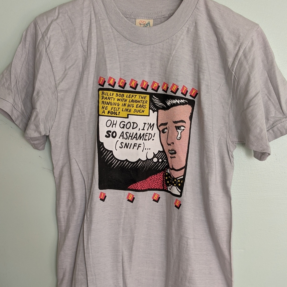 Vintage 1985 Tacky Party Pop Art tee